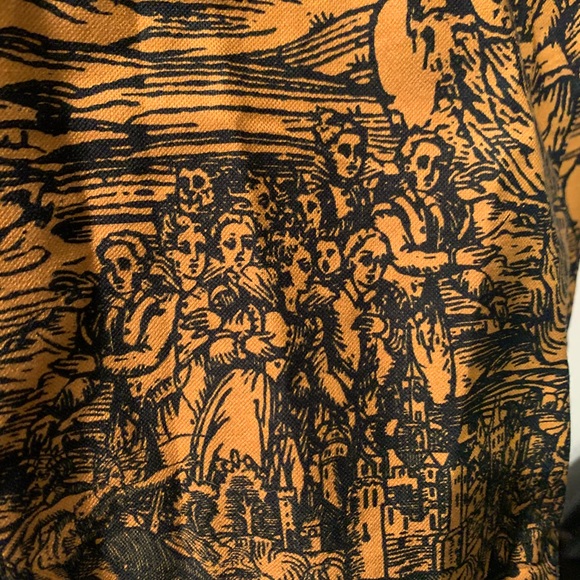Pretty Snake Orange & Black Men’s Shirt XL - Picture 5 of 5